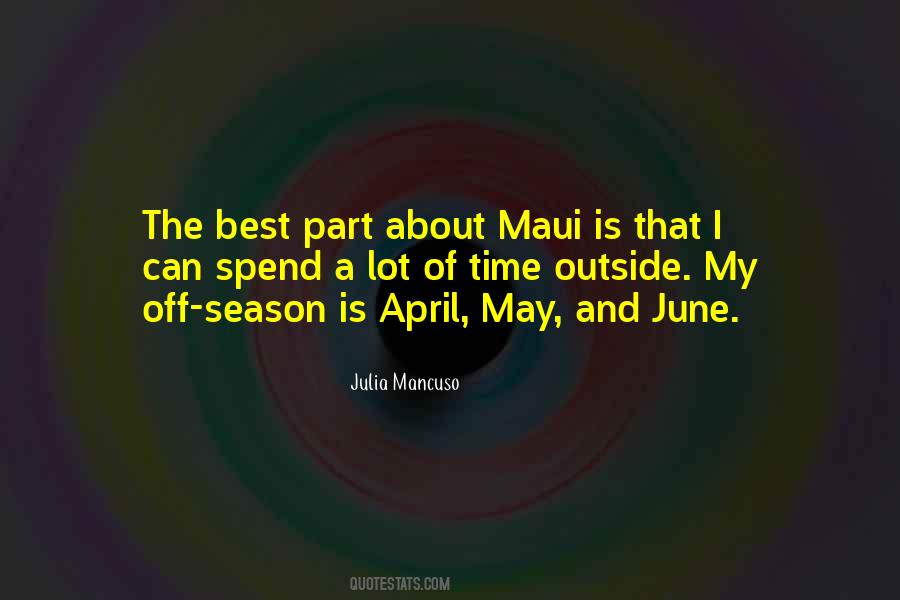 Quotes About April And May #1656122