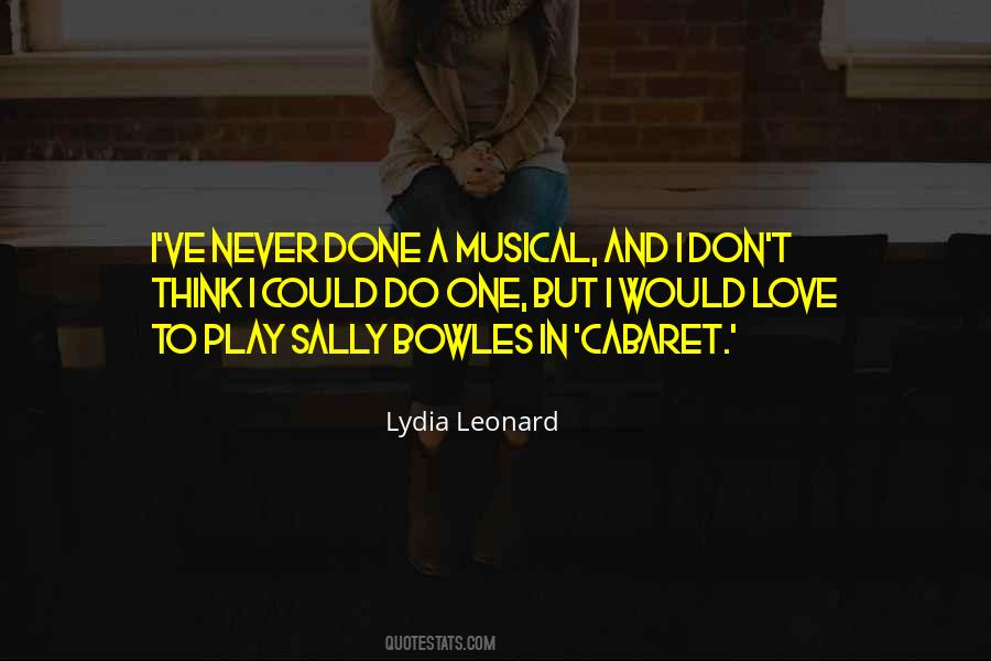 Sally Bowles Quotes #779916