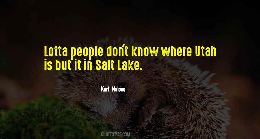 Salt Lake Quotes #1790196