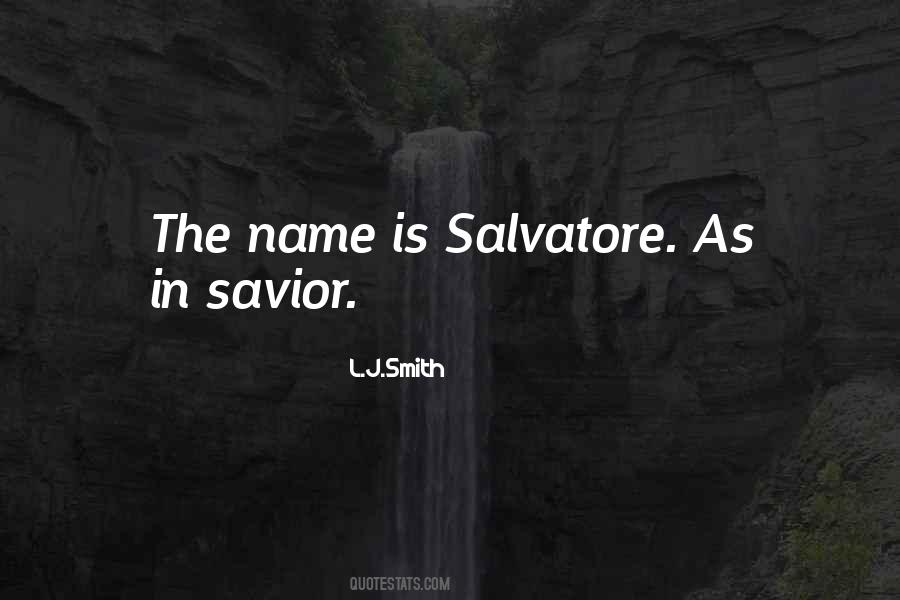 Salvatore Quotes #1805269