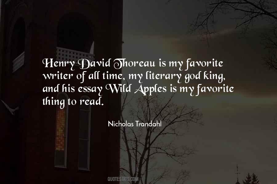 Quotes About Henry David Thoreau #1093210