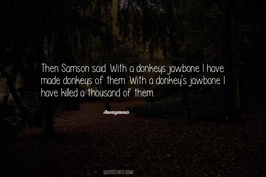 Samson Strength Quotes #1506976