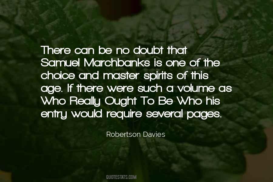 Samuel Marchbanks Quotes #1755069