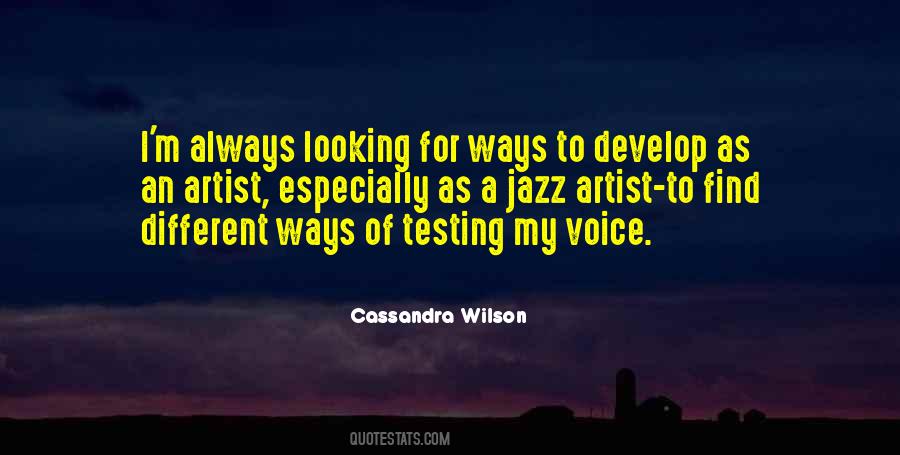 Quotes About Cassandra Wilson #1394915