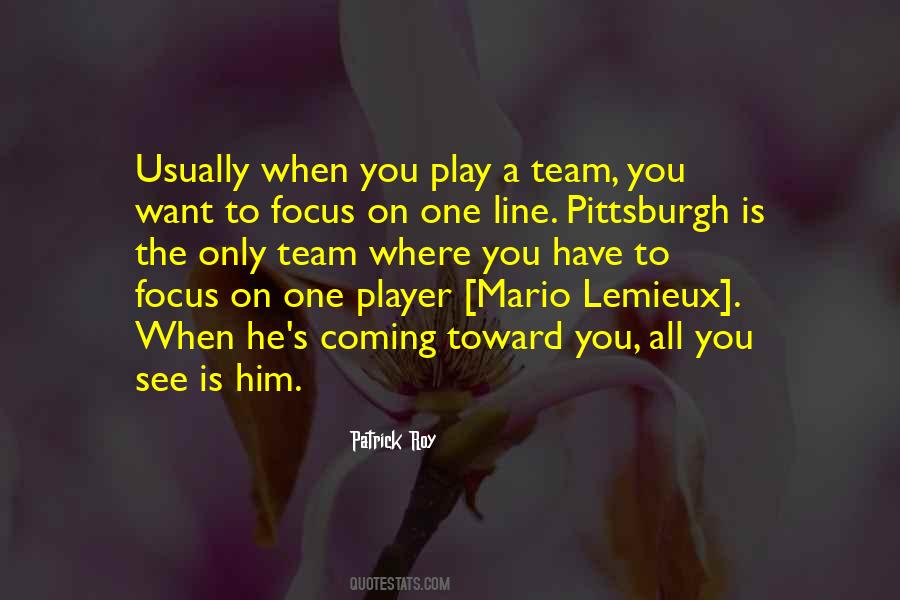 Quotes About Mario Lemieux #1406707
