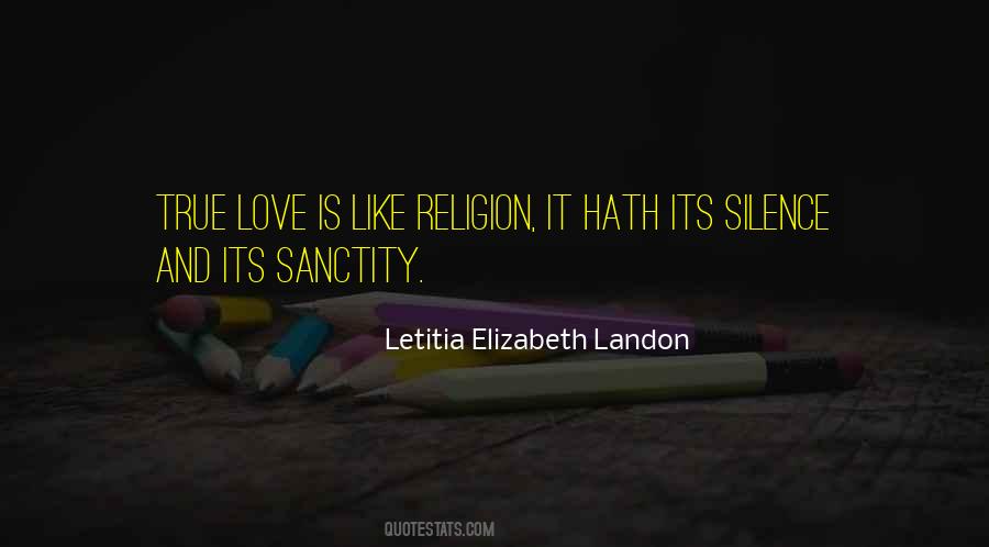 Sanctity Of Love Quotes #1040132