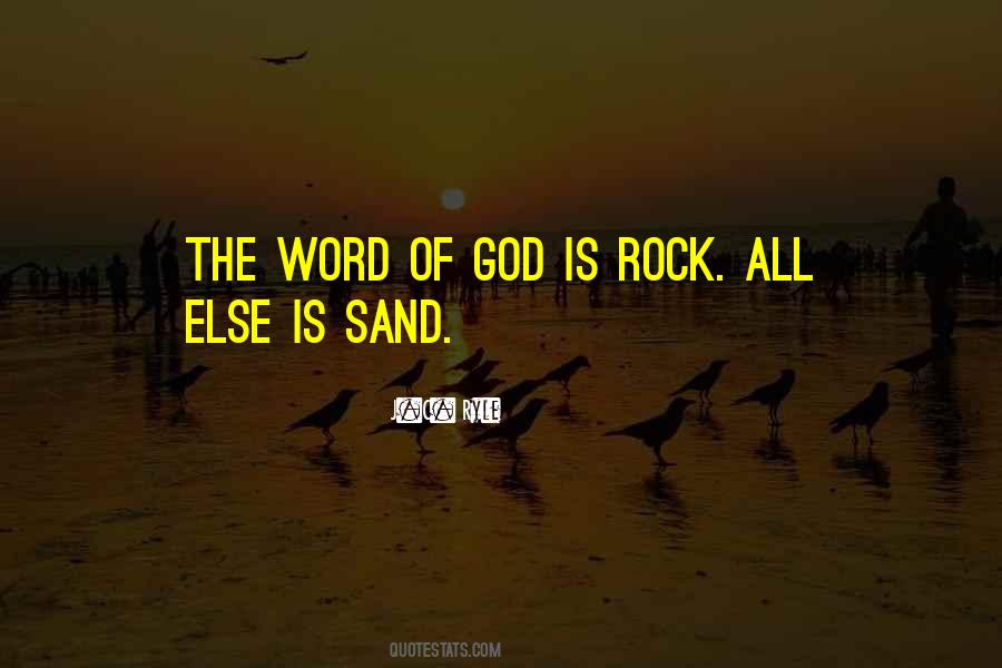 Sand And Rock Quotes #1126470