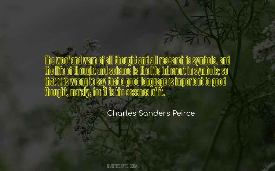 Sanders Peirce Quotes #573788