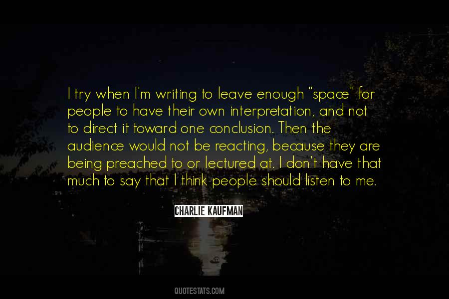 Quotes About Audience Writing #186775