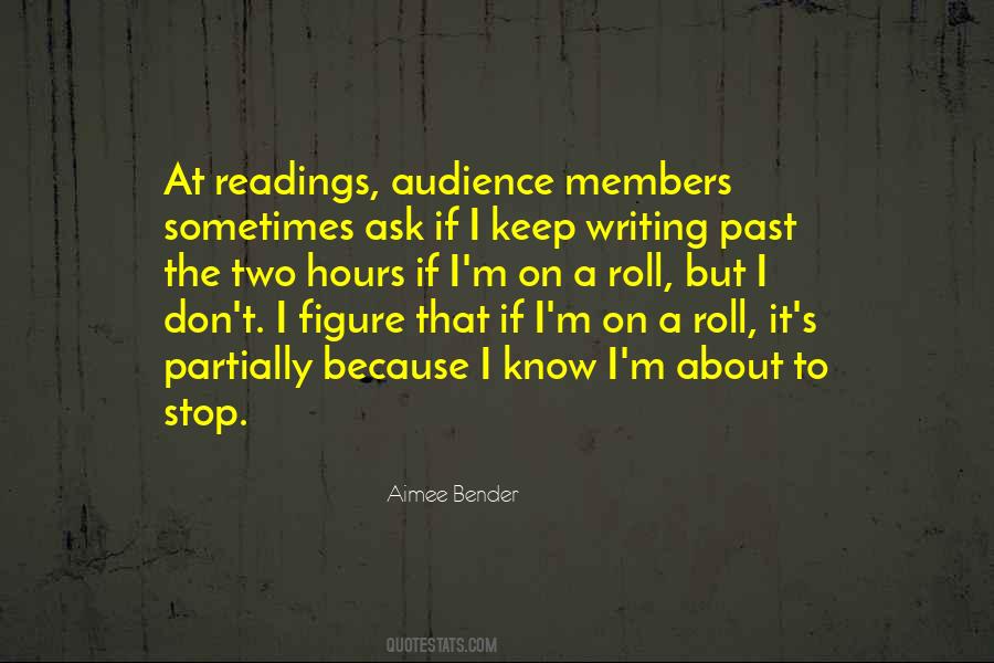 Quotes About Audience Writing #587807