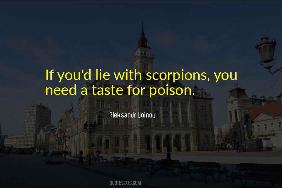 Quotes About Scorpions #275591