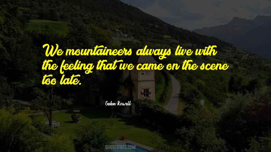 Quotes About Mountaineers #13741