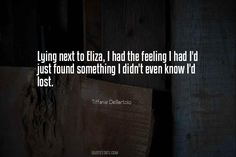Quotes About Eliza #677842