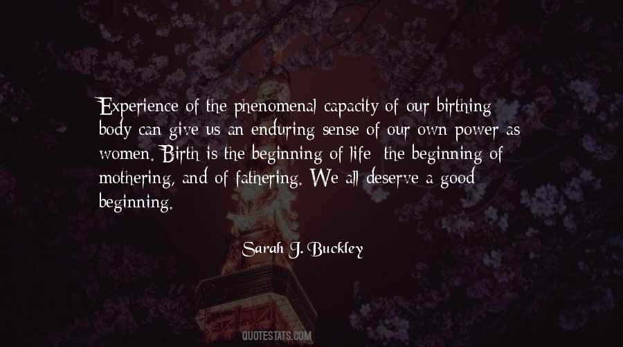 Sarah Buckley Quotes #1623406