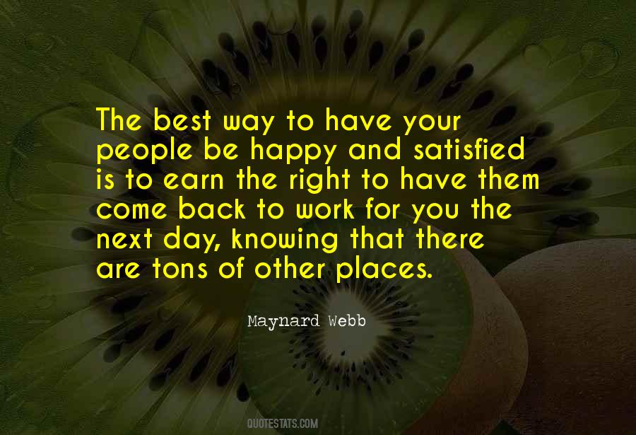 Satisfied And Happy Quotes #1285451