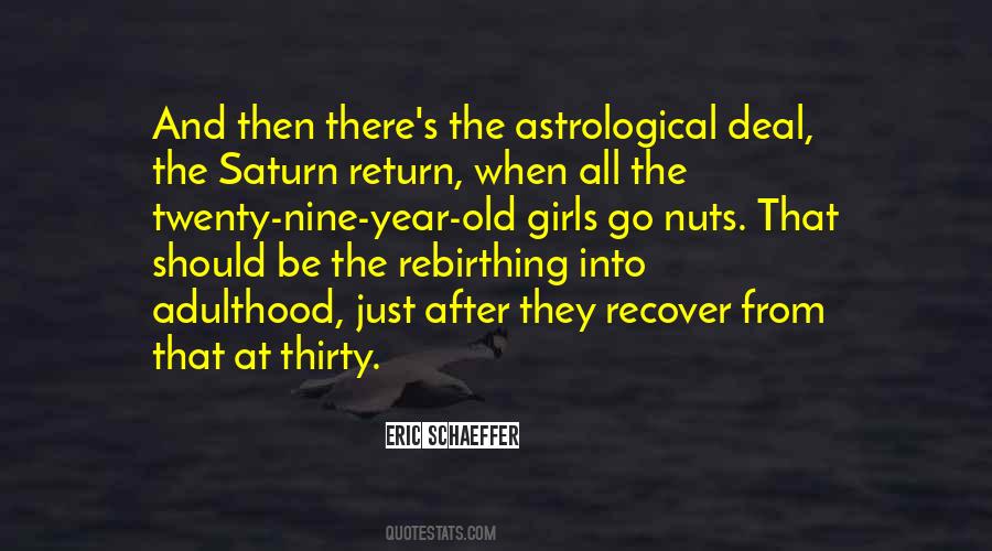 Saturn Return Quotes #1704637