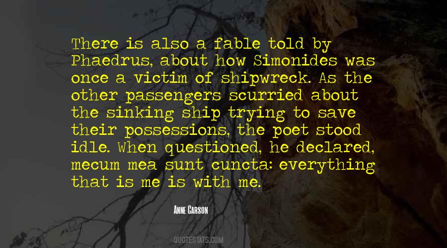 Save A Sinking Ship Quotes #1872714