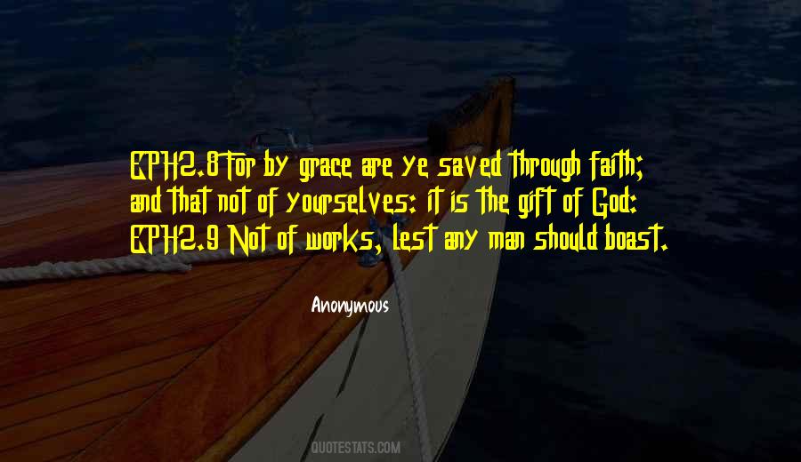 Saved By Grace Through Faith Quotes #1135737
