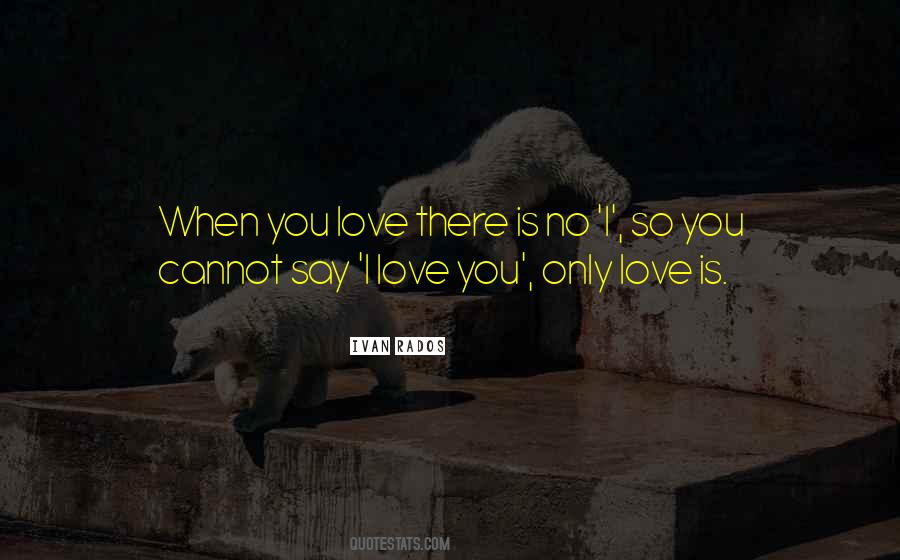 Say I Love Quotes #1446857