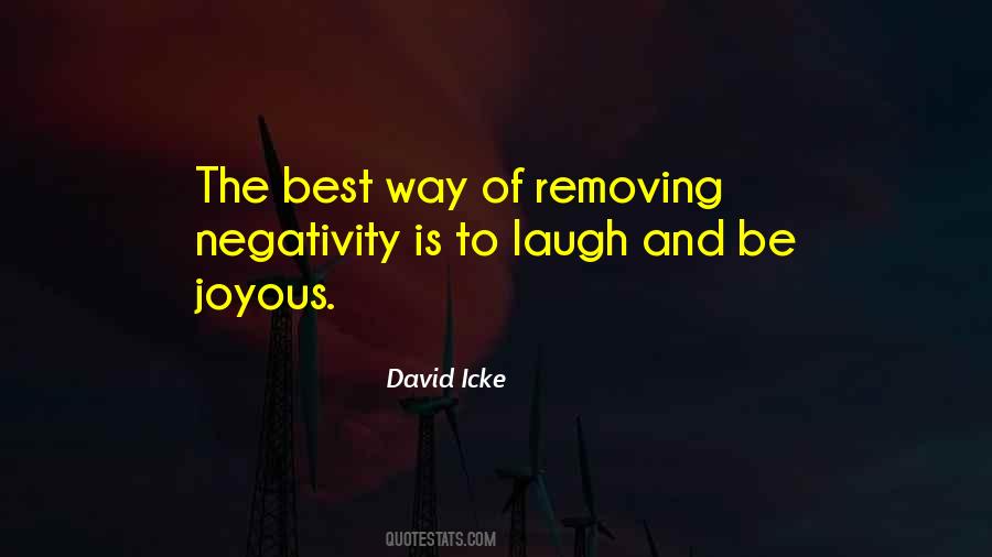 Say No To Negativity Quotes #63236