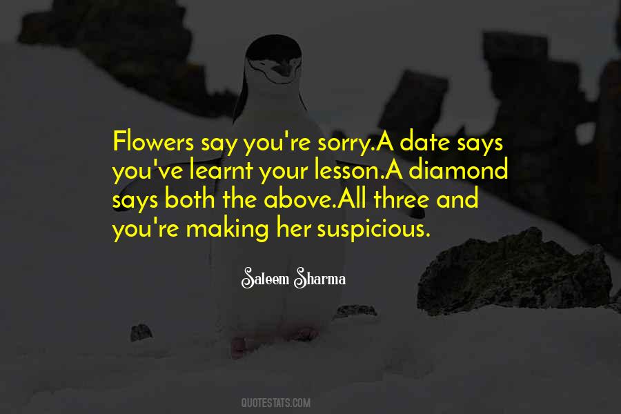 Say You're Sorry Quotes #1260984