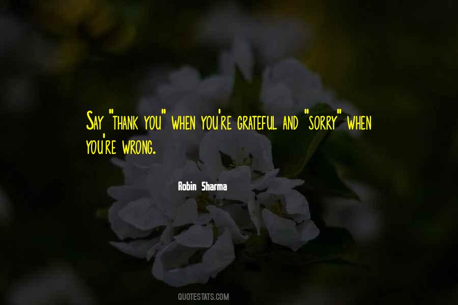 Say You're Sorry Quotes #330800