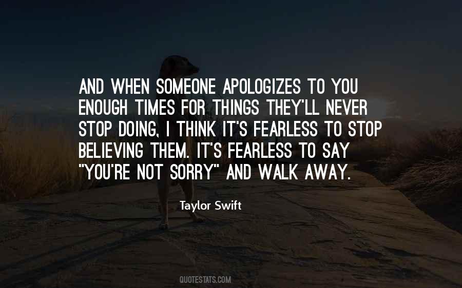 Say You're Sorry Quotes #997003