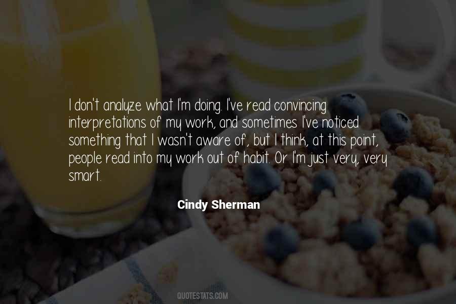 Quotes About Cindy Sherman #1870890