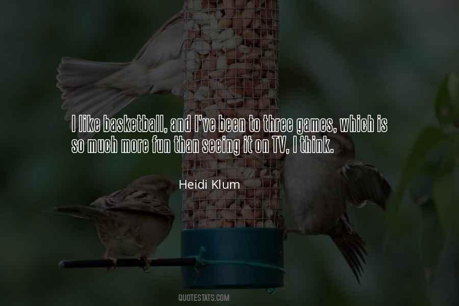 Quotes About Heidi Klum #948421