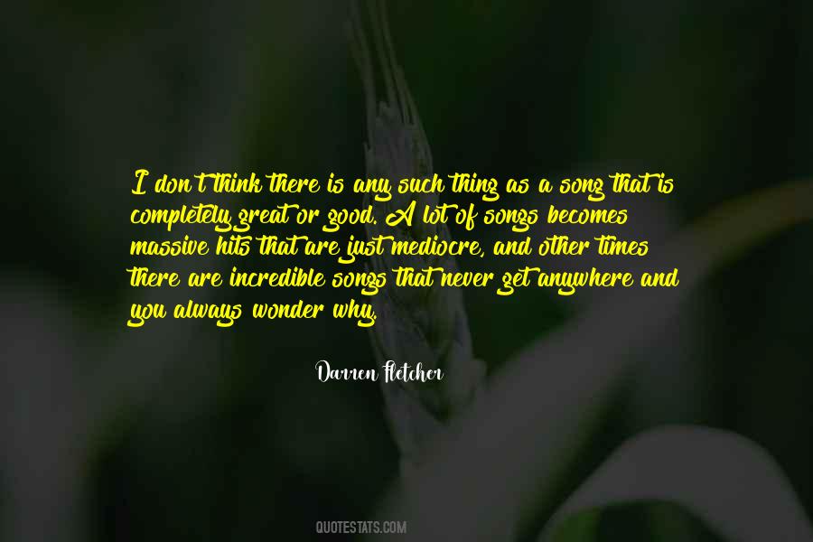 Quotes About Darren Fletcher #1257860
