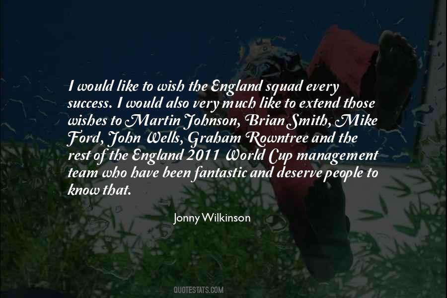 Quotes About Jonny Wilkinson #785144