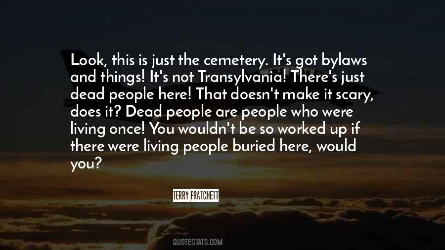 Scary Cemetery Quotes #342057