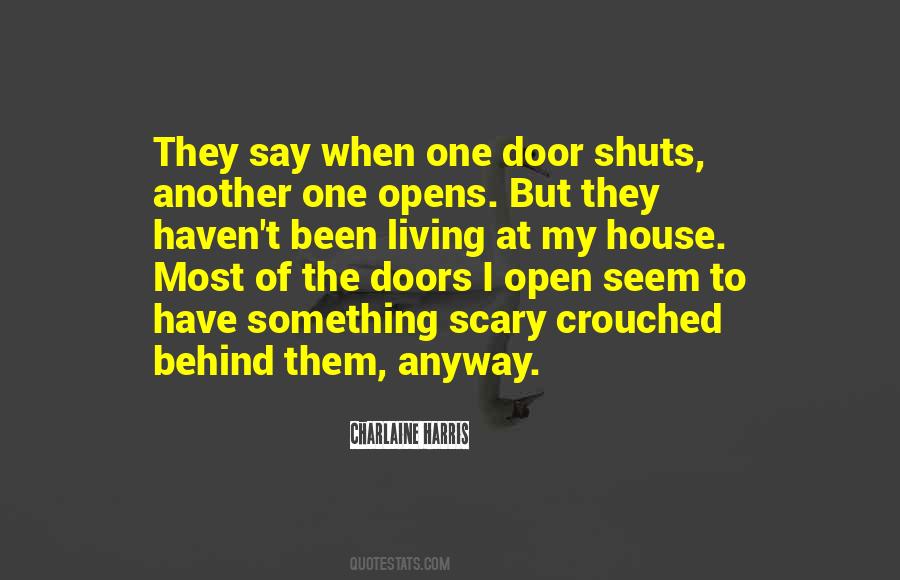 Scary Door Quotes #805858