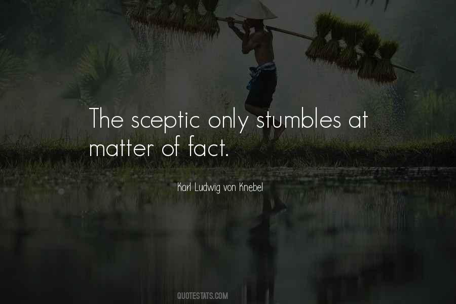 Sceptic Quotes #364107