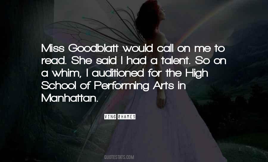 School Arts Quotes #968251