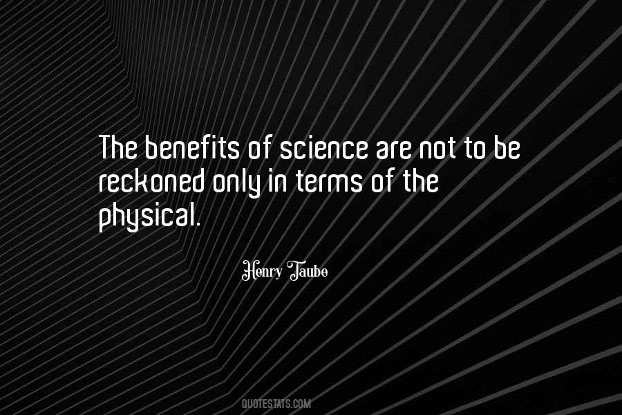 Science Benefits Quotes #1171159