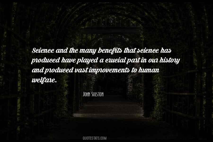 Science Benefits Quotes #1305399