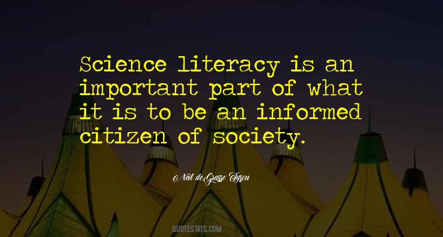 Science Literacy Quotes #136512