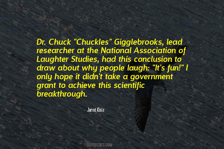 Scientific Breakthrough Quotes #228497