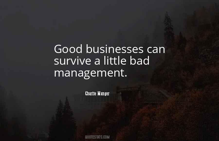 Quotes About Bad Management #40130