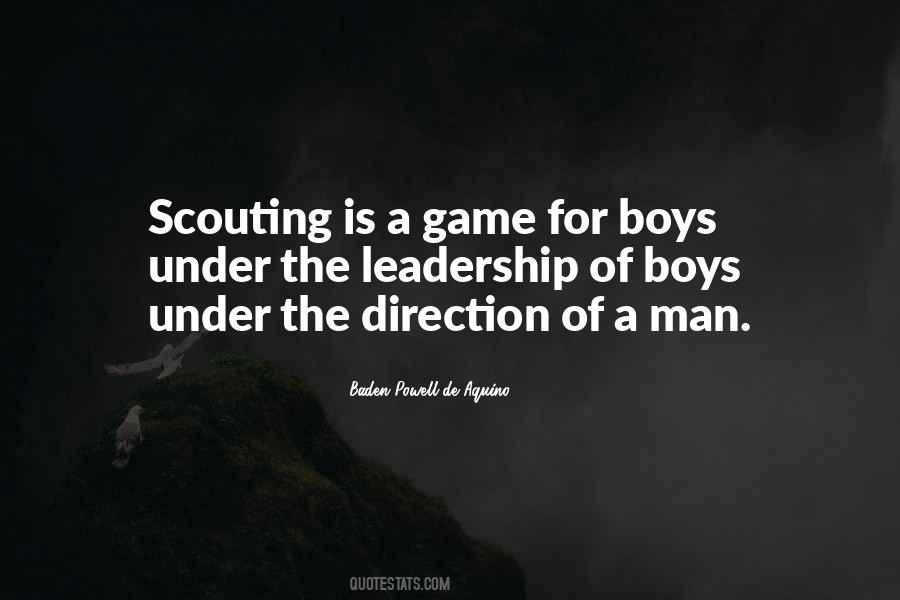 Scouting Leadership Quotes #1719843