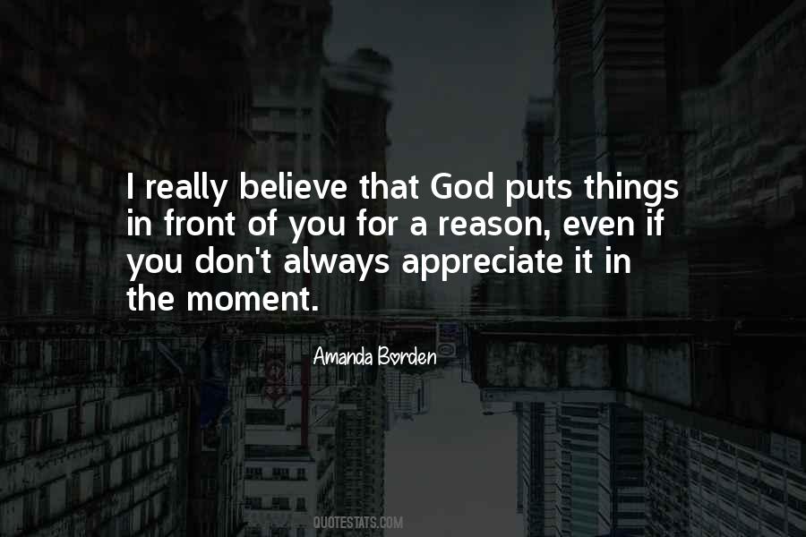 Quotes About Appreciate God #118098