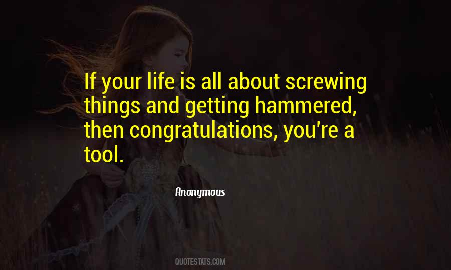 Screwing Yourself Quotes #402184