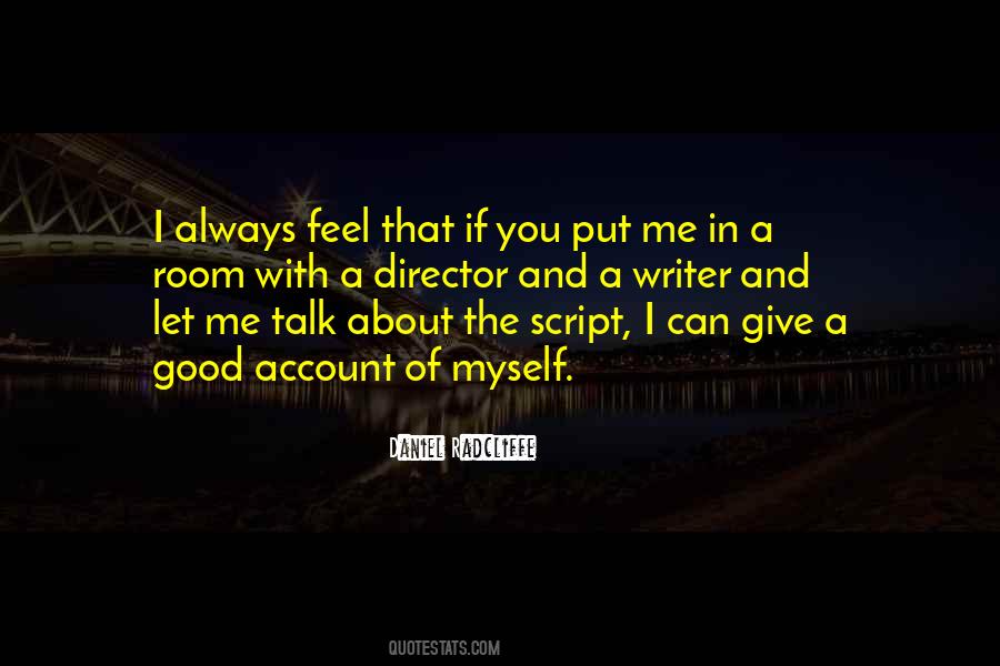 Script Writer Quotes #1208028