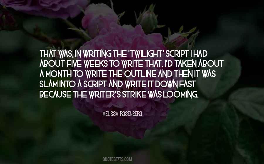 Script Writer Quotes #1370143