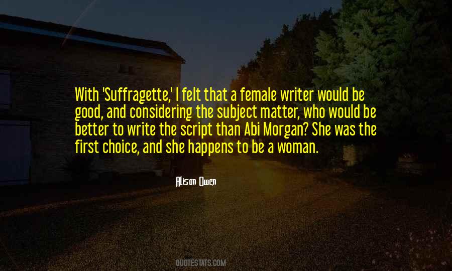 Script Writer Quotes #1544622