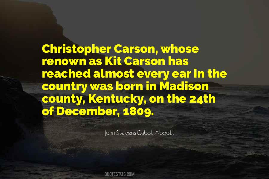 Quotes About Kit Carson #584410