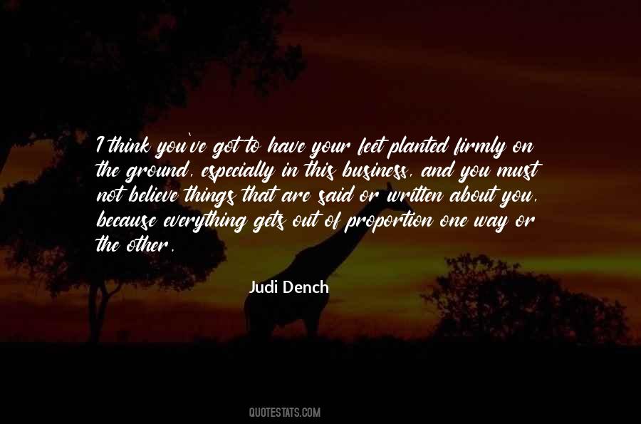 Quotes About Judi Dench #89906