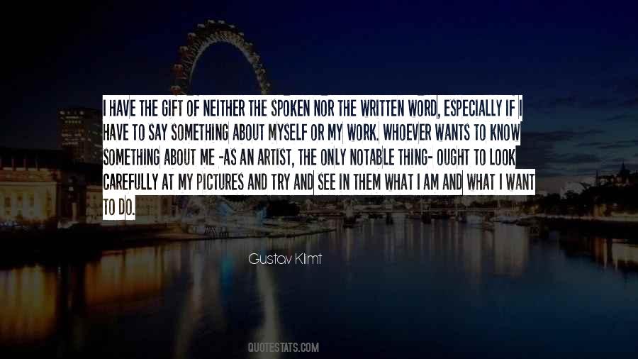 Quotes About Gustav Klimt #701316