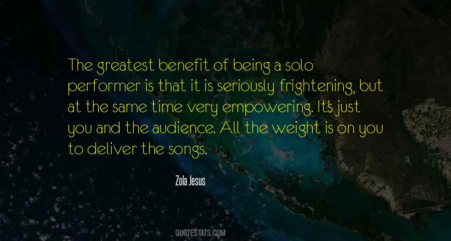 Quotes About Being A Performer #386546